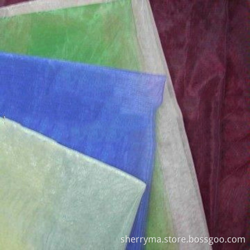 First-rate moisture absorption plain organza fabric
